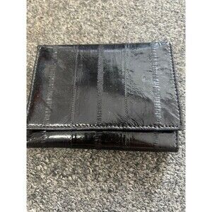 John weitz Black Eel Skin Leather Wallet